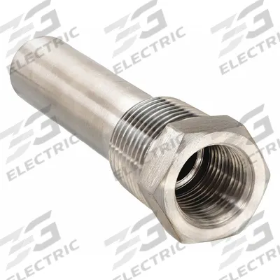 APPROVED VENDOR Threaded Thermowell: Stainless Steel, For 2 15/16 in Stem Lg - Stepped-Shank Threaded Thermowells