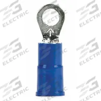3M Ring Terminal: Blue, Vinyl Insulation, #6 Stud Size, 16 AWG to 14 AWG Wire Sizes, 600 V (MPN MV14-6R/SK). Key specifications — attr1308027: 3M; attr1356513: MV14.
