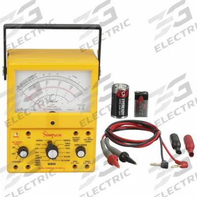 SIMPSON ELECTRIC Analog Multimeter: 1,000 V Max AC Volt Measurement - Analog Multimeters