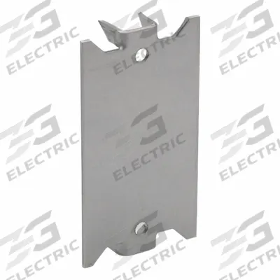 BRIDGEPORT Safety Plate: Steel, Gray, 0.06 in Overall Dp, 1.5 in Overall Wd - Cable Protection Plates
