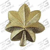 HEROS PRIDE Metal Rank Insignia: Maj. Leaf, 3/4 in, Gold, Metal, Clutch Pin, Rank Insignia, 1 PR (MPN 4412MG). Key specifications — attr1074238: Clutch Pin; attr188498: 3/4 in; attr188499: Gold; attr188500: Metal; attr188503: Maj. Leaf; attr193746: HEROS PRIDE.