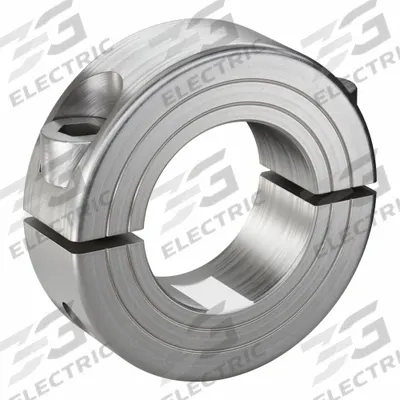 RULAND MANUFACTURING Shaft Collar: 2-Piece, Metric, Round, Clamp-On, 25 mm Bore Dia - Stainless Steel Shaft Collars