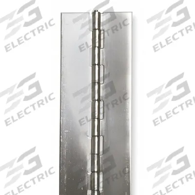APPROVED VENDOR Piano Hinge: Stainless Steel, 60 in Leaf Ht - Full Surface-Mount Piano Hinges