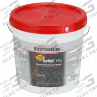 RUST-OLEUM Concrete Repair Compound: TurboKrete, Epoxy, 15 lb Container Size, Pail, Gray (MPN 253479). Key specifications — Color: Gray; Series: TurboKrete; Brand: RUST-OLEUM; Compatible Materials: Concrete & Masonry; VOC Content Range: No VOC.