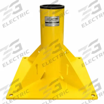 OZ LIFTING PRODUCTS Mounting Base: Pedestal, 1,200 lb Max Load Capacity, Steel - Pedestal-Mount Bases