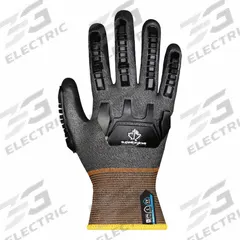 SUPERIOR GLOVE Knit Gloves: ( 12 ), ANSI Cut Level A5, ANSI Impact Level 1, Fingertips, Dipped, 1 PR (MPN S21TAXRFNB-12). Key specifications — Brand: SUPERIOR GLOVE; Glove Hand Style: Left and Right; Touchscreen Compatible: Yes; Includes Reinforced Thumb Crotch: No; Knit Material Color: Black; Size: ( 12 ).