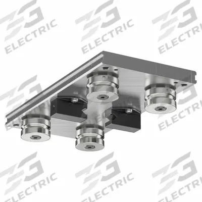 HEPCOMOTION Carriage: For 44 mm Rail Wd, Roller, GV3 Std Carriage, 35.8 mm Carriage Ht - HepcoMotion GV3 Roller Carriages