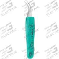 EXCELTA Tweezers: Stainless Steel, Point, Curved Tip (MPN 7-SA-PI-ET). Key specifications — attr1002355: Stainless Steel; attr1002345: EXCELTA; attr1002348: Stainless Steel; attr1002358: Smooth; attr1002361: 7-SA; attr1024781: Ergonomic.