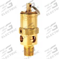 CONRADER Safety Valve: Hard Seat, 1/8 in (M)NPT Inlet (In.), 1/4 in (F)NPT Outlet (In.), Brass (MPN SRH250-1/8-CE-050). Key specifications — attr291993: Hard Seat; attr291998: Brass; attr292007: Stainless Steel; attr292009: Brass; attr294753: CONRADER.