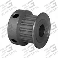 DAYTON Timing Pulley: Curvilinear, Fixed, For 6 mm Belt Wd, 15 Teeth, 3 mm Pitch, Aluminum (MPN 15-3M06M6CA6). Key specifications — Brand: DAYTON; Finish: Clear Anodized; For Belt Series: Powerhouse®.