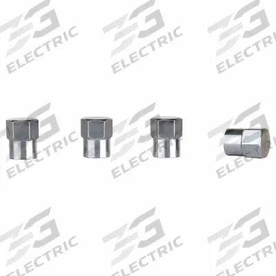 SLIME Chrome Valve Caps: Tire Valve Caps, Seal, Hex, Silver, Std Bore Compatible Valve Size
