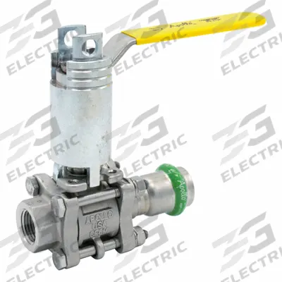 APOLLO Ball Valve: 1 1/2 in, Stainless Steel, Straight Valve Body, Press x NPT - Stainless Steel Ball Valves