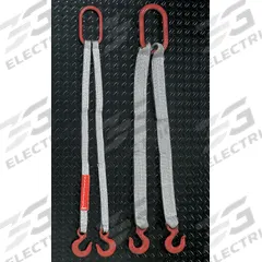LIFT-ALL Bridle Web Sling: Type 3, Polyester, 1 Plies, 6 ft Sling Lg, 8 1/2 in Eye Lg, 1 in Sling Wd (MPN DOSEE1801TFX6). Key specifications — Color: Silver; Brand: LIFT-ALL; Sling Type: Type X.