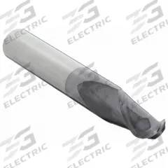 CLEVELAND Ball End Mill: Carbide, TiAlN Coated, 2 Flute, 3/16" Mill Dia, 5/16" LOC, 2" OAL (MPN C80928)
