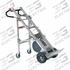 MAGLINER Stair Climber: Powered, 725 lb Cap, Dual-Loop, Aluminum, 10 in, Flat-Free, Dual-Loop (MPN NEO-HDL360U-4W). Key specifications — Frame Type: Rounded Back; Frame Material: Aluminum; Charge Time: 4.5 hr; Brand: MAGLINER.