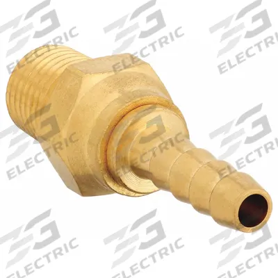 APPROVED VENDOR Barbed Hose Fitting: For 1/4 in Hose I.D., Hose Barb x NPT, Male x Male - Brass Multipurpose (Air, Water, Chemical) Rigid Barbed Hose Fittings