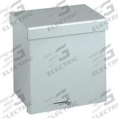 WIEGMANN Enclosure: Steel, 12 in x 10 in x 4 in, 3R, Solid Cover, Screw On, Galvanized (MPN RSC101204GNK). Key specifications — Brand: WIEGMANN; Closure Method: Padlock Hasp; Knockouts: Not Included.