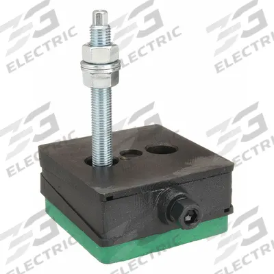 AIRLOC Vibration Isolator Pad: Neoprene, 6 11/16 in Lg, 6 11/16 in Wd, 2 43/64 in Ht - Vibration-Isolating Leveling Pads