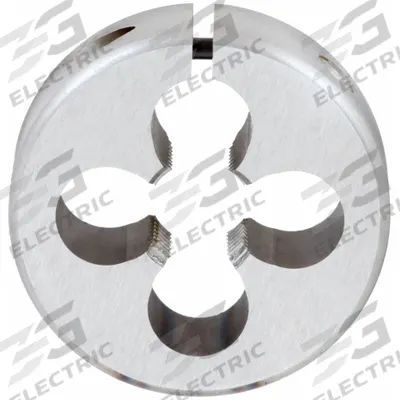 OSG Round Threading Die: M12x1.75 Metric, 25 mm OD, Adj, High Speed Steel (MPN 1351120) - Adjustable Round Threading Dies