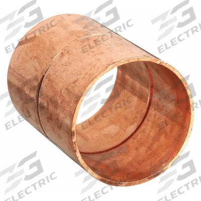 NIBCO Sweat Fitting Coupling: 3/8 in CTS x 3/8 in CTS, Cup x FTG, Rolled Center Stop - Wrot Copper Tube Fittings