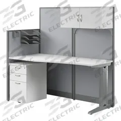 BUSH BUSINESS FURNITURE Modular Cubicle Workstation: 63 in Overall Ht, 64 in Overall Wd, White (MPN WC36192-03STGK). Key specifications — Brand: BUSH BUSINESS FURNITURE; Office Cubicle Color: White.