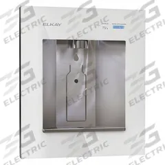 ELKAY Bottle Filling Station: In-Wall, 1.5 gph @ 50°F, Stainless Steel, White, 20 1/2 in Overall Ht (MPN LBWD06WHK). Key specifications — Housing Material: Stainless Steel; Brand: ELKAY; Chilling Capacity: 1.5 gph @ 50°F.