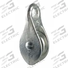 PEERLESS Pulley Block: Fixed, Lifting/Pulling, 1/4 in Compatible Rope Dia, Fibrous Rope, Fixed Eye (MPN 3-030-03-B6-). Key specifications — Product Type: Pulley Block; Brand: PEERLESS; Compatible Rope Type: Fibrous Rope; Pulley Type: Fixed; Attachment Type: Fixed Eye; Operation: Pulling; Bearing Type: Sleeve; Finish: Plain.