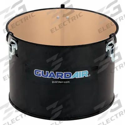 GUARDAIR Vacuum Drum: Open Head, 14 3/4 in Top Outside Dia, Steel - Pneumatic Vacuum Drums