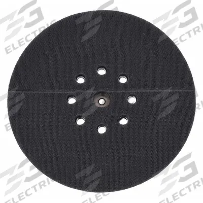 BN PRODUCTS USA Firm Sanding Pad: 9 in Wd, Round, Hook and Loop, Hard - Backing Pads for Power Sanders