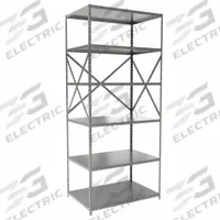 HALLOWELL Metal Shelving: Standalone, Heavy-Duty, 36 in x 24 in, 84 in Overall Ht, 6 Shelves (MPN F7511-24HG). Key specifications — attr41760: Steel; attr41761: Steel; attr37625: Unassembled; attr37628: Gray; attr33609: HALLOWELL.