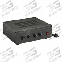 SPECO TECHNOLOGIES Amplifier: (2) Terminal/RCA/TEL Input, MoH Output, 25V/70V, 120V AC, 1 Channels (MPN PBM30). Key specifications — Output Style: MoH; Input Style: (2) Terminal; Manufacturer Part Number: PBM30; Brand: SPECO TECHNOLOGIES; Includes: Power Supply.