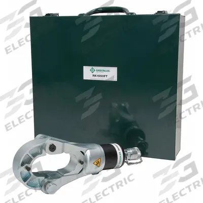 GREENLEE Remote Powered Crimping Head: P-Die/U-Die, 1,500 kcmil Max Copper - Cable Crimping Heads