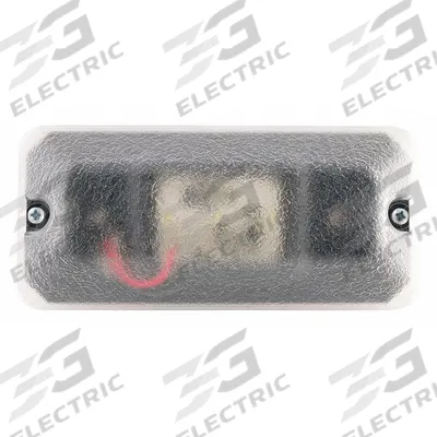 J.W. SPEAKER Dome Light: Rectangular, 12-24V DC, LED, Clear, Black, 3 in Overall Ht - Rectangular Dome Lights