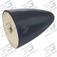 JW WINCO Vibration-Isolating Mount: Conical, Natural Rubber, Female x Non-Threaded Style (MPN 353.2-45-51-3/8-55). Key specifications — Isolator Body Material: Natural Rubber.