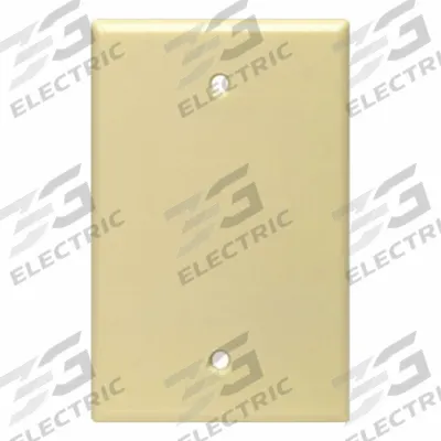 LEVITON Wall Plate: Blank, 1 Gang, Ivory - General Purpose Wall Plates
