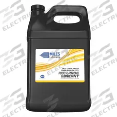 MILES LUBRICANTS Compressor Oil: 1 gal, Bottle, 10 SAE Grade, 32 ISO Viscosity Grade, Food Grade (MPN MSF1541005). Key specifications — attr59744: 127; attr59746: 32; attr59736: Yes; attr59735: Bottle; attr59738: Miles FG Comp Oil; attr59749: 10.
