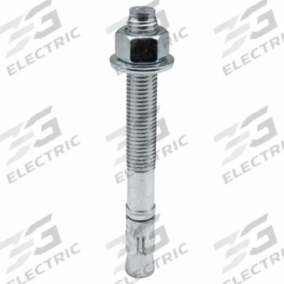 RED HEAD Wedge Anchor: 7 in Overall Lg, 3/4 in Dia, 3/4"-10 Thread Size, 5 1/8 in Thread Lg - Steel Wedge Anchors
