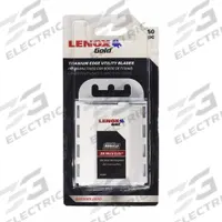 LENOX Gold Blade,PK50: 1 in Blade Lg, 3/4 in Blade Wd, 0.024 in Blade Thick, Bi-Metal, 50 PK (MPN 20351GOLD50D). Key specifications — attr307708: 2DZJ5; attr307711: Bi-Metal; attr307707: No; attr324888: LENOX.