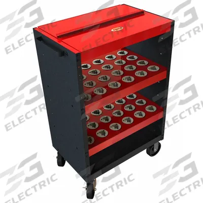 HUOT Tool Holder Cart: For CAPTO (C6) Taper - Shielded CNC Toolholder Carts