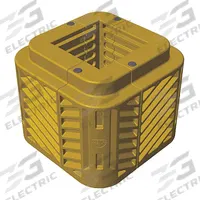 A-SAFE Column Protector: 8 in, 8 in, 8 in, Square, 8 in Compatible Column Dia, 24 in Overall Ht (MPN A-01-14-0041). Key specifications — Color: Yellow; Maximum Compatible Column Length: 8 in; Minimum Compatible Column Length: 8 in; Brand: A-SAFE; Material: HDPE.