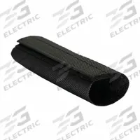 RHINO Hose Protection Wrap: 5 in Dia, 20 ft Lg, Black, Nylon, Hook-and-Loop Closure, 1.7 mm Thick (MPN RW-5.00-20). Key specifications — Product Type: Hose Protection Wrap; Brand: RHINO; Color: Black; Closure Type: Hook-and-Loop; Material: Nylon.