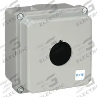 EATON Push Button Enclosure: 30mm, 1 Holes, Cast Zinc, NEMA 12/13/4/4X (MPN 10250TN11). Key specifications — attr211299: EATON; attr1043605: Oil-Tight and Dust-Tight.