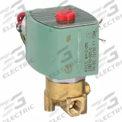 REDHAT Solenoid Valve: 2-Way, Normally Closed, 1/8 in Pipe Size, 24V AC, High Flow, Brass Body (MPN 8262H002). Key specifications — Pipe Size: 1/8 in; Voltage: 24V AC; Brand: REDHAT; Coil Enclosure: Watertight.