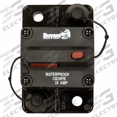 BUYERS PRODUCTS Automotive Circuit Breaker: CB, 42V DC, 30 A at 42V DC - Surface Mount Automotive Circuit Breakers