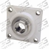 IPTCI BEARINGS 4 Bolt Flange Bearing: Radial Ball, 1 1/2 in Bore, PBT Plastic, Set Screws, Ball (MPN SUCTF208-24 IP69K). Key specifications — Bore Type: Cylindrical; Brand: IPTCI BEARINGS; Housing Material: PBT Plastic; Lubricant Material: H-1 Grease; Mounting Bolt Size: 1/2 in; Split Housing: Not Split; System of Measurement: Inch.