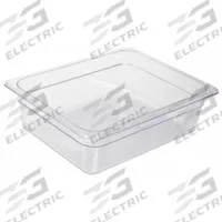 CRESTWARE Food Pan: Half Size, Rectangular, NSF Certified, 12 3/4 in Overall Lg, 3 3/4 in Overall Dp (MPN FP24). Key specifications — Brand: CRESTWARE; Dishwasher Safe: Yes; NSF Certified: Yes; Product Type: Food Pan; Manufacturer Part Number: FP24.
