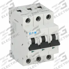 EATON IEC Supplementary Protector: 50 A Amps, 96V DC, 15kA at 277/480V AC, Lug, FAZ, 277/480V AC (MPN FAZ-C50/3). Key specifications — Terminal Connection: Lug; Series: FAZ; AC Voltage Rating: 277/480V AC; DC Voltage Rating: 96V DC; Max. AIR Rating: 15kA at 277/480V AC; Brand: EATON.