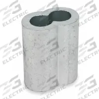 DAYTON Wire Rope Oval Sleeve: Oval Sleeve, Swage, 1/8 in Compatible Rope Dia, Copper, 25 PK (MPN 2VKA6). Key specifications — Material: Copper; Brand: DAYTON; Finish: Zinc Plated.