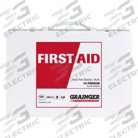 FIRST AID ONLY First Aid Kit and Housing: 460 Components, ANSI/ISEA Z308.1-2021, Type I/II, Class B (MPN 54765-021). Key specifications — ANSI Standard Met: ANSI/ISEA Z308.1-2021; Adhesive Bandages Included: (224) Bandages; Oral and Inhalant Medicinals Included: (50) Non-Aspirin Pain Relievers; Topical Medicinals Included: (25) Antiseptic Wipes; Wound Dressings Included: (4) Eye Pads; Unitized: Unitized.