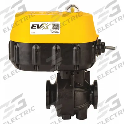 BANJO Electrically Actuated Two-Way Ball Valve: 1 in Nominal Valve Size, 12V DC - Polypropylene Electrically-Actuated Ball Valves